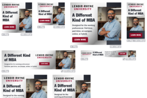 Example of MBA digital display ads