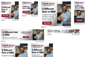 Example of MBA digital display ads