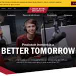 RAVE Alert message published at top of the homepage. These are pulled from RAVE Alerts. Screenshot of new homepage design showing RAVE Alert emergency message at top of page