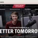 Design of web alert screen showing custom homepage web alert message. Screenshot of new homepage design showing website showing a closed web alert message at top of page